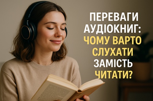 Переваги аудіокниг: Чому варто слухати замість читати?